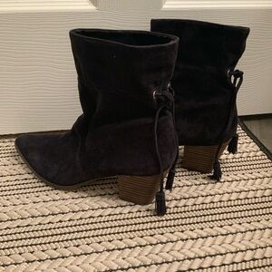 Sole Society Suede Bootie with tie 9